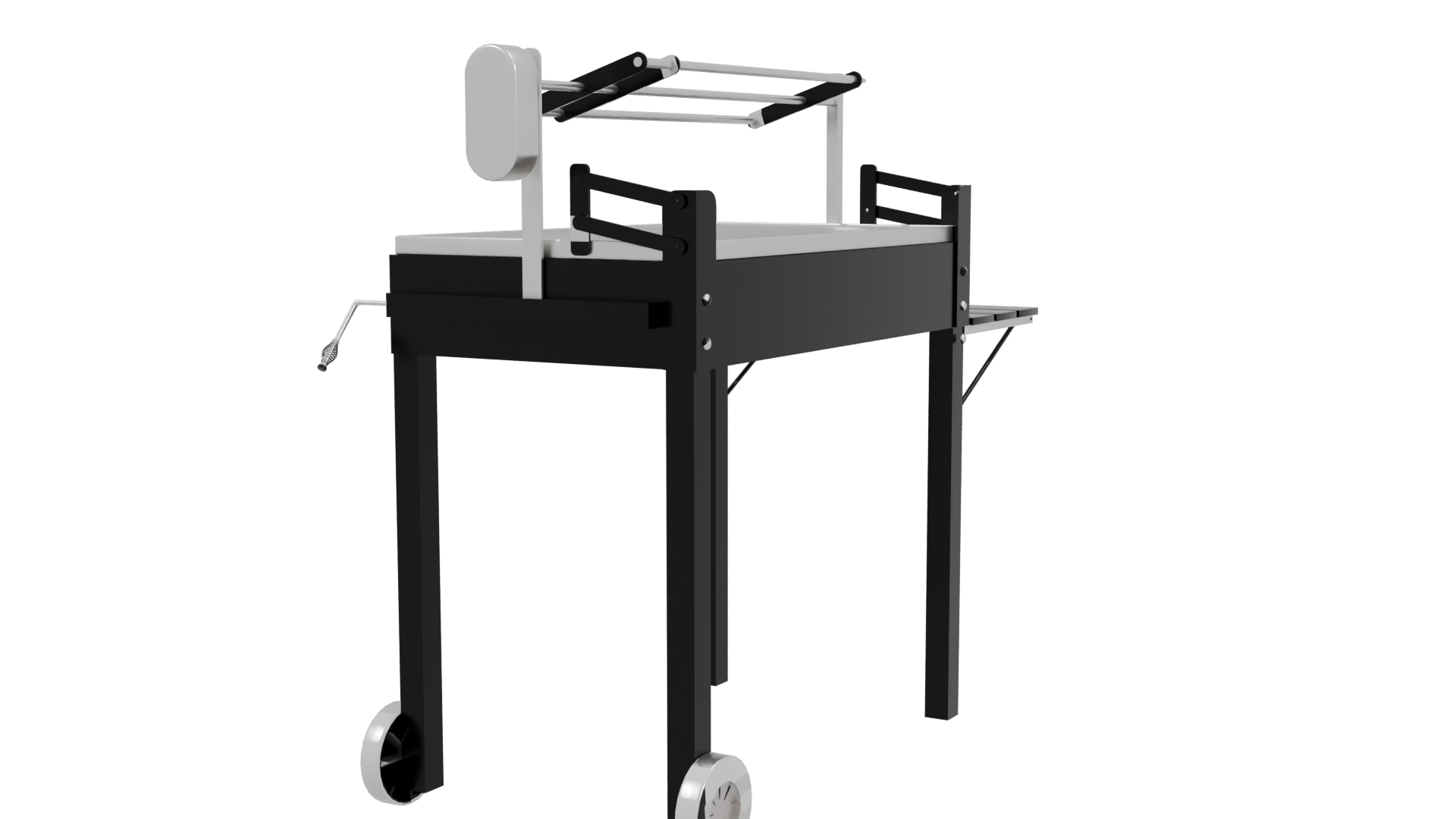 High-Quality Outdoor Grill 3D Model - Professional 3D Model Render 3