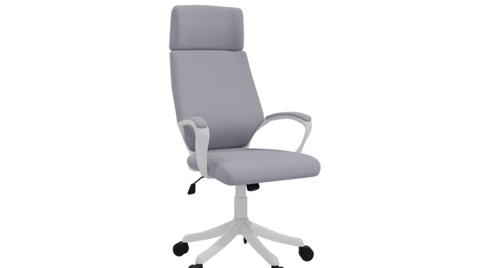 Elegant Ergonomic Office Chair 3D Model - Professional 3D Model Render 10