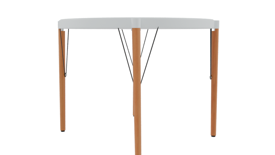 Stylish Round Dining Table 3D - Professional 3D Model Render 9