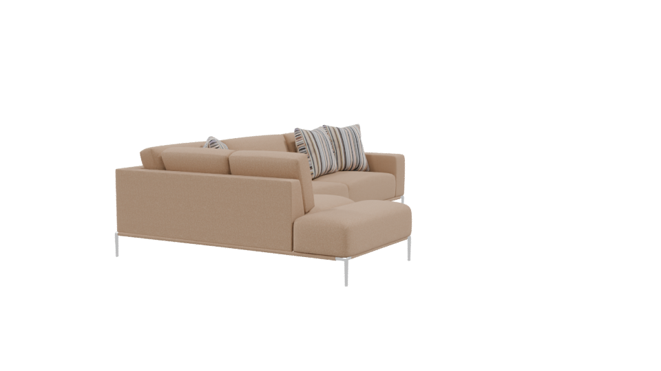 Stylish Sectional Sofa 3D Model - Professional 3D Model Render 9