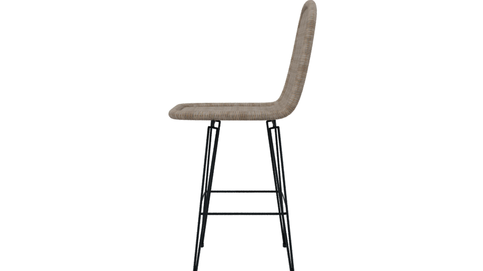 Stylish Modern Bar Stool 3D - Professional 3D Model Render 2