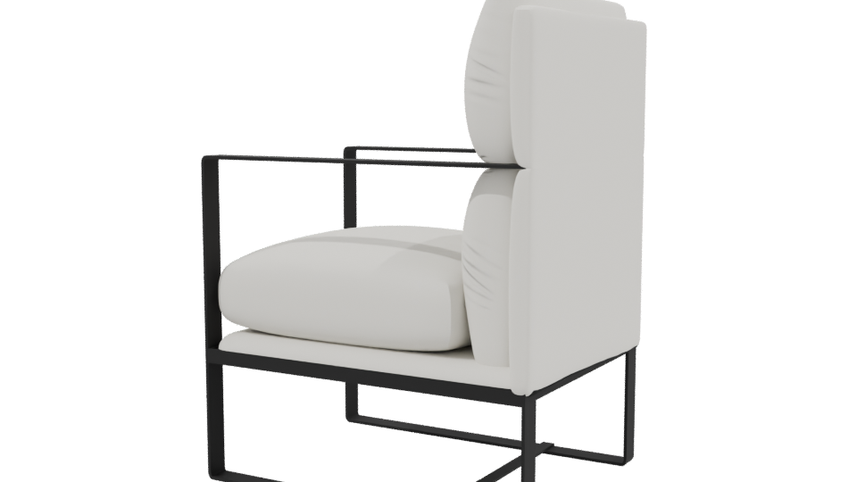 Stylish Modern Armchair 3D - Professional 3D Model Render 3