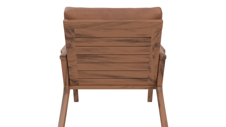 Stylish Leather Armchair 3D - Professional 3D Model Render 5