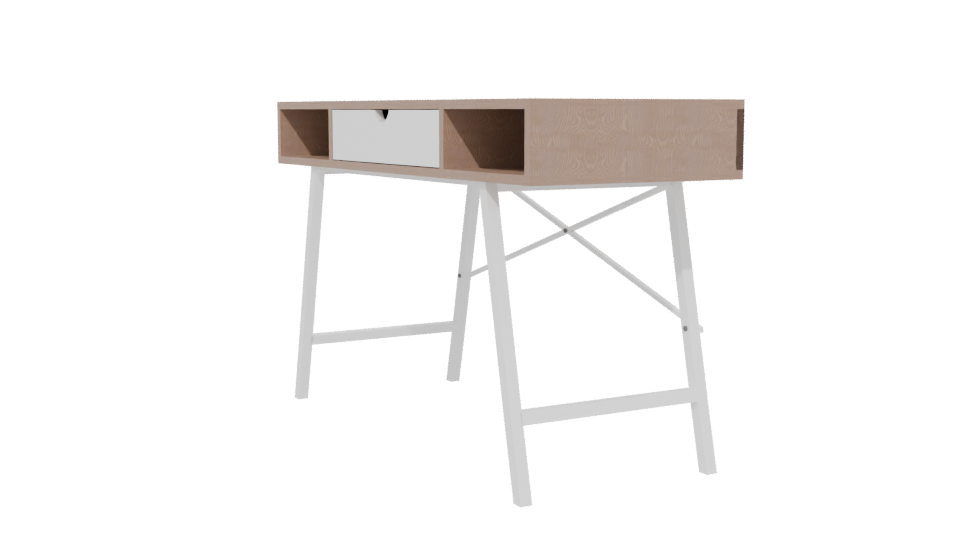 Stylish Minimalist Desk Model - Professional 3D Model Render 13