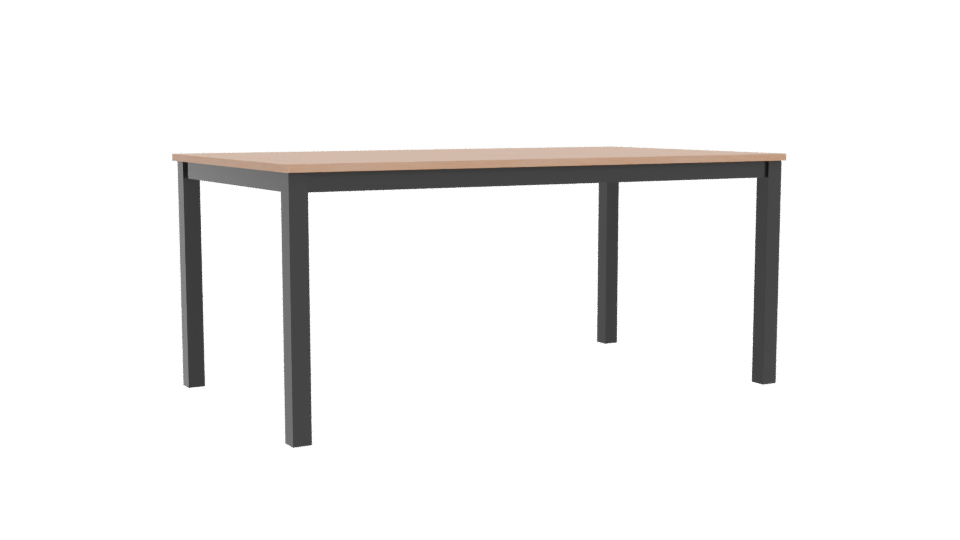 Minimalist Wooden Table 3D Model - Professional 3D Model Render 4