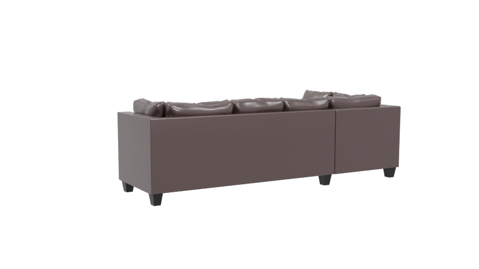 Contemporary L-Shaped Sofa 3D - Professional 3D Model Render 4