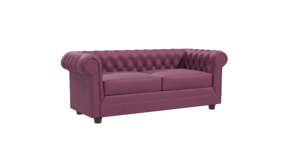 Chic Modern Upholstered Sofa 3D Model - Professional 3D Model Render 10