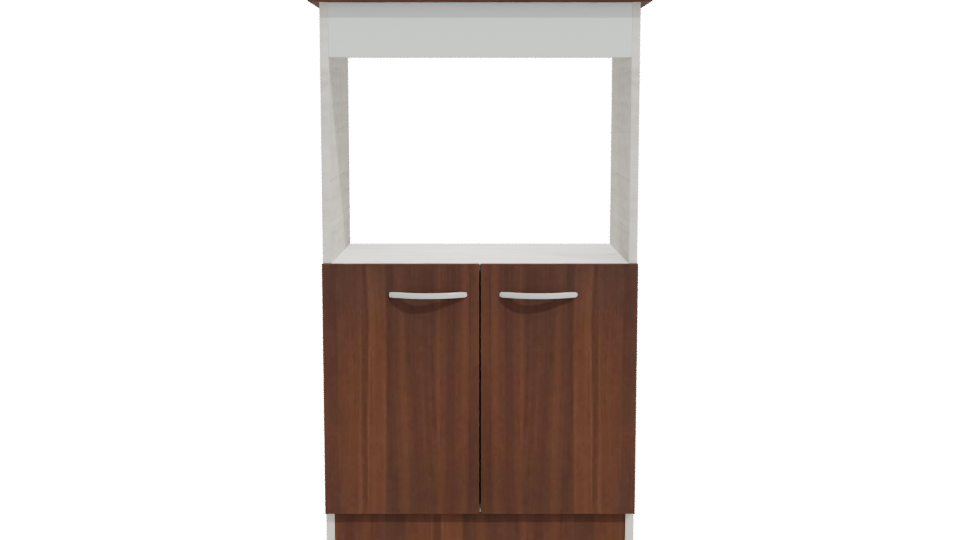 Contemporary Wooden Cabinet Model - Professional 3D Model Render 11