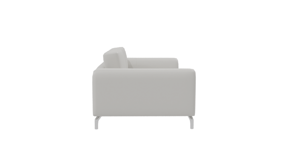 Contemporary White Sofa Model - Professional 3D Model Render 8