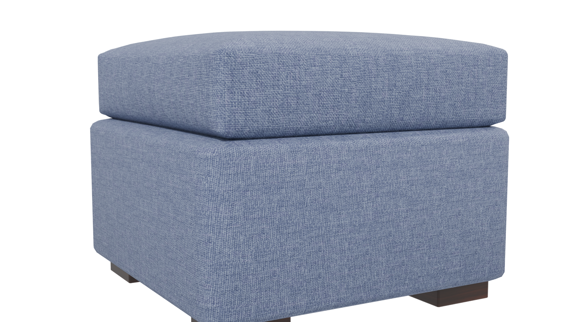 Stylish Blue Ottoman 3D Model - Professional 3D Model Render 13