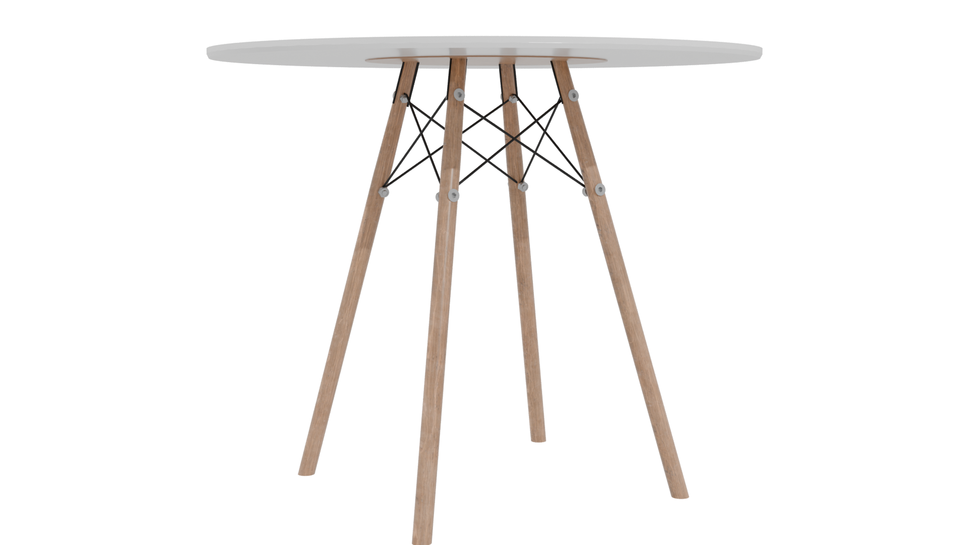 Minimalist Round Table 3D Model - Professional 3D Model Render 4