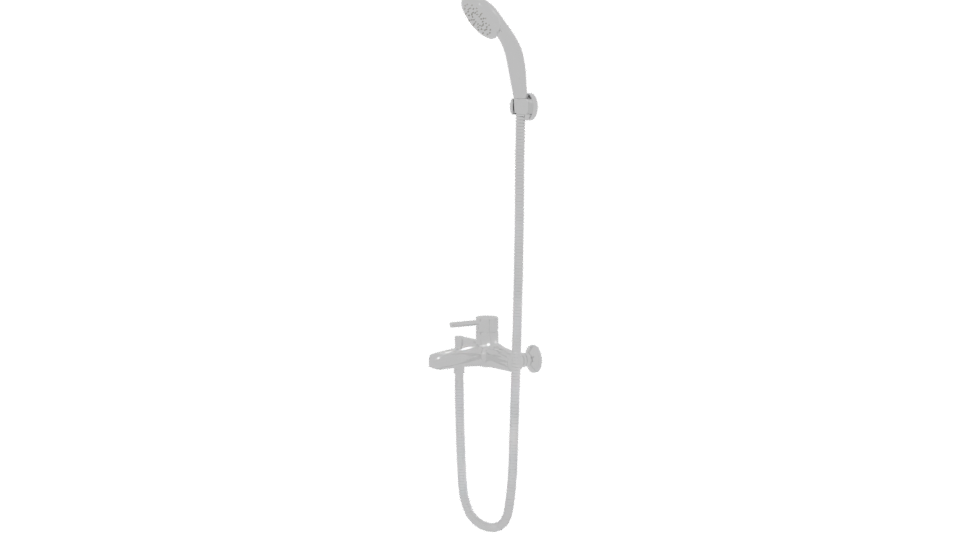 Stylish Shower Mixer 3D Model - Professional 3D Model Render 13