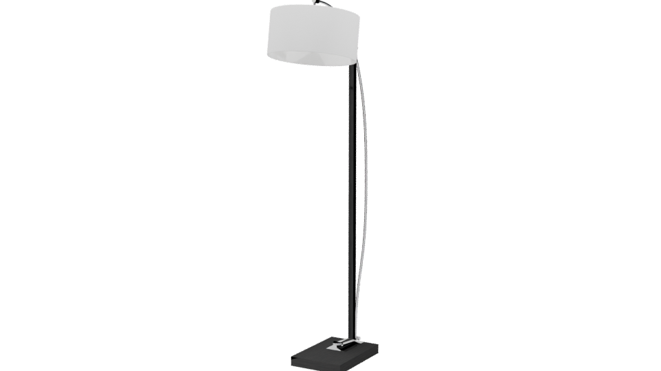 Sleek Modern Floor Lamp 3D Model - Professional 3D Model Render 3