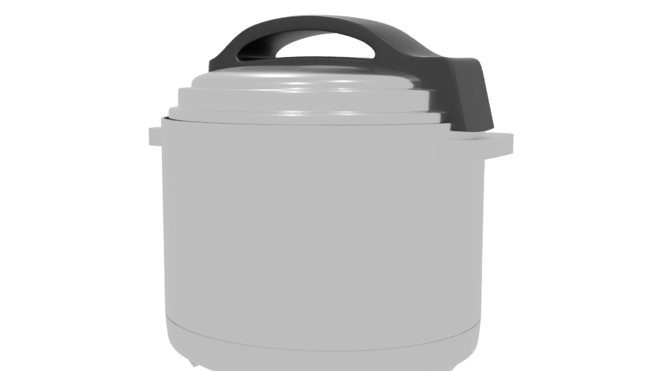 Compact Electric Cooker 3D Model - Professional 3D Model Render 6