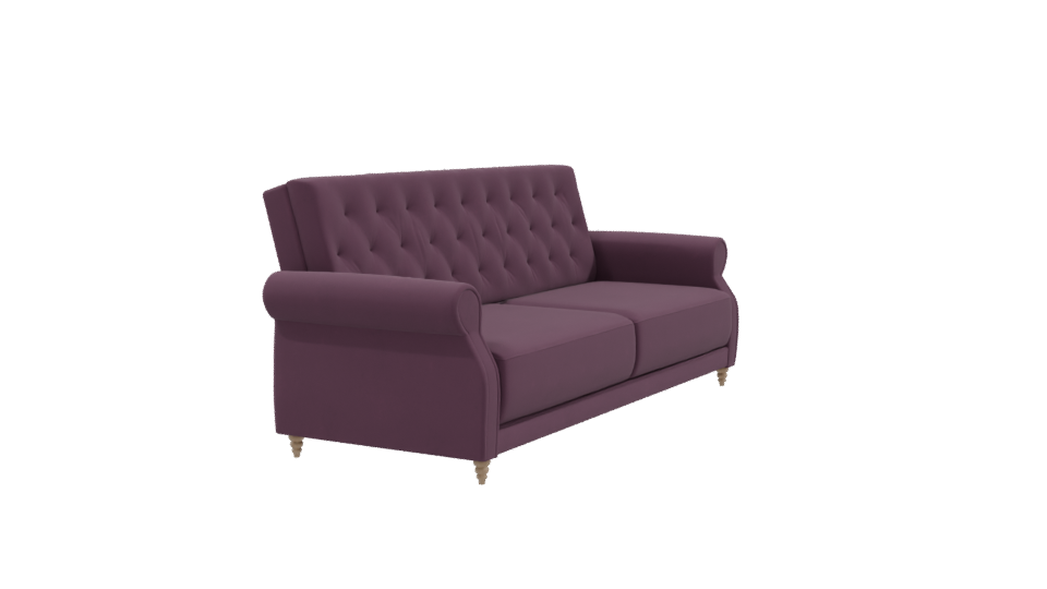 Elegant Purple Sofa 3D Model - Professional 3D Model Render 9