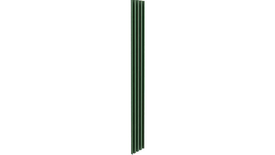 Stylized Vertical Green Column 3D Model - Professional 3D Model Render 9