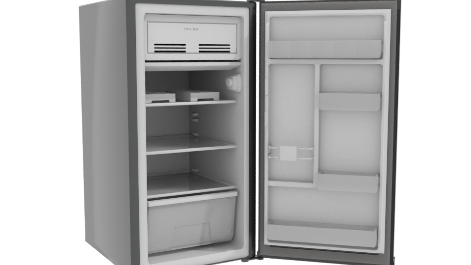 Realistic Household Refrigerator Model - Professional 3D Model Render 10
