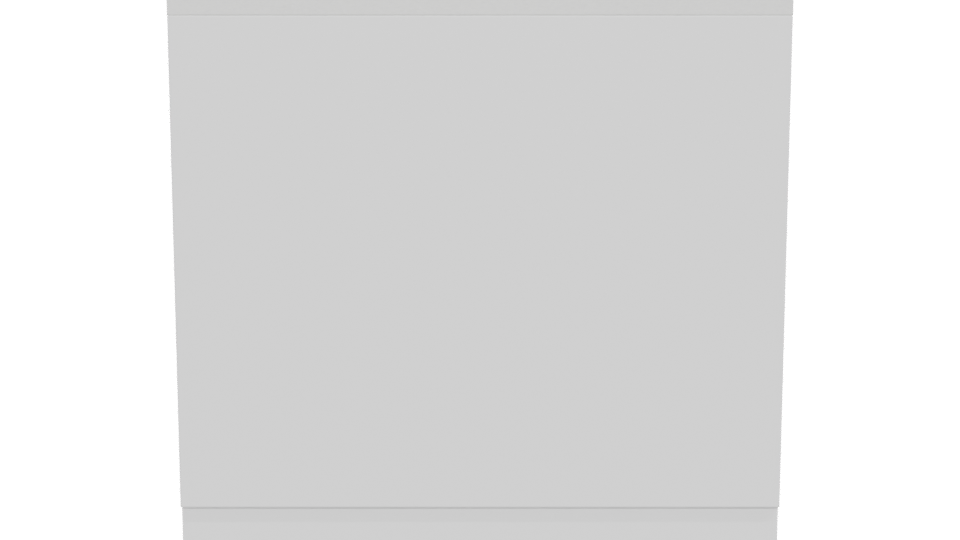 Stylish Minimalist Wooden Reception Desk 3D Model - Professional 3D Model Render 5