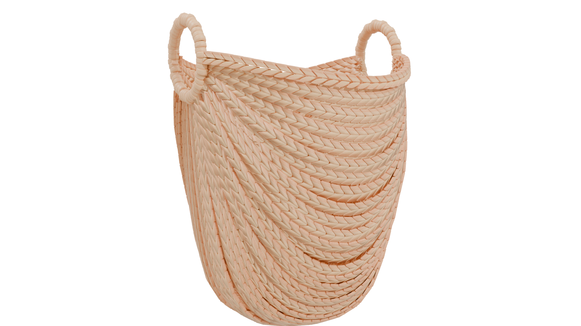 Elegant Woven Storage Basket 3D - Professional 3D Model Render 4