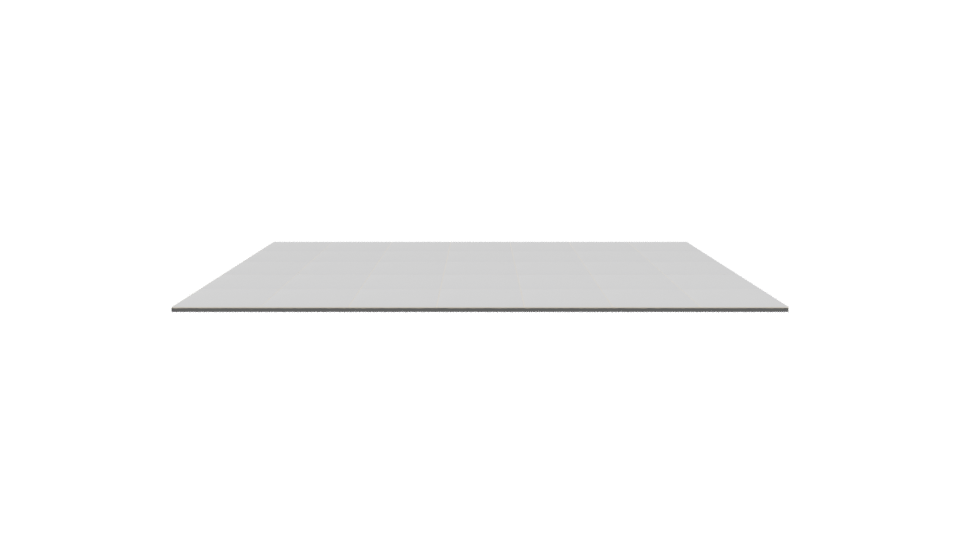 Minimalist Smooth White Floor Panel 3D Model - Professional 3D Model Render 8