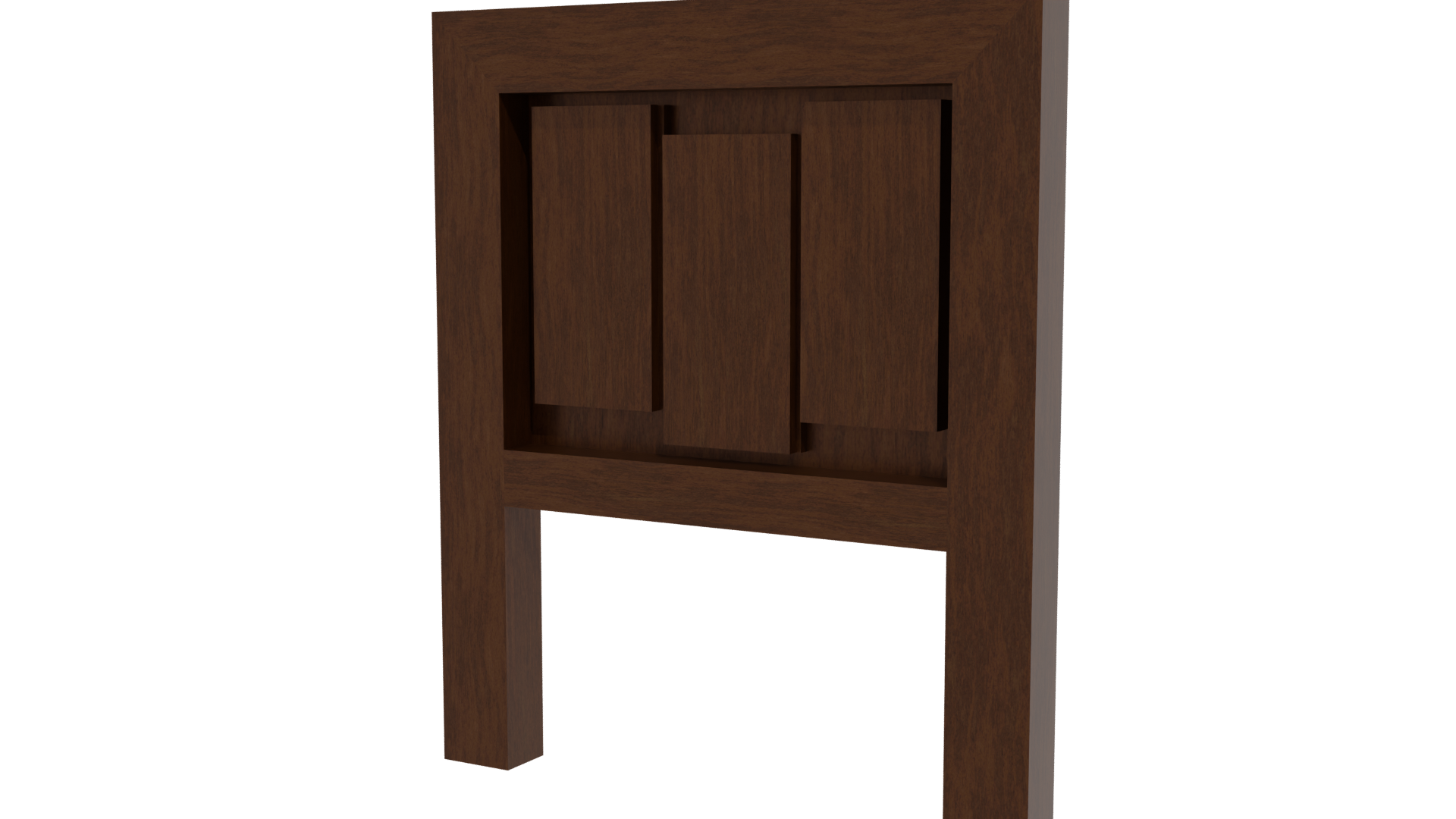 Elegant Wooden Nightstand 3D Model - Professional 3D Model Render 12