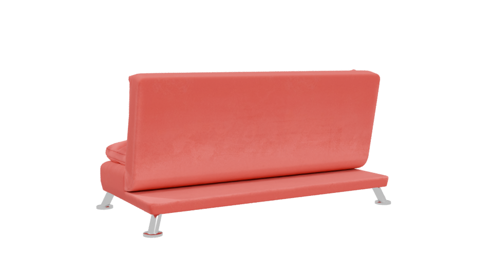 Stylish Red Sofa Chair 3D - Professional 3D Model Render 4