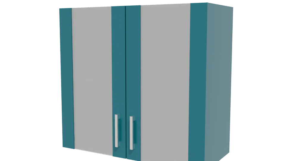 Minimalist Glass Display Cabinet 3D - Professional 3D Model Render 12