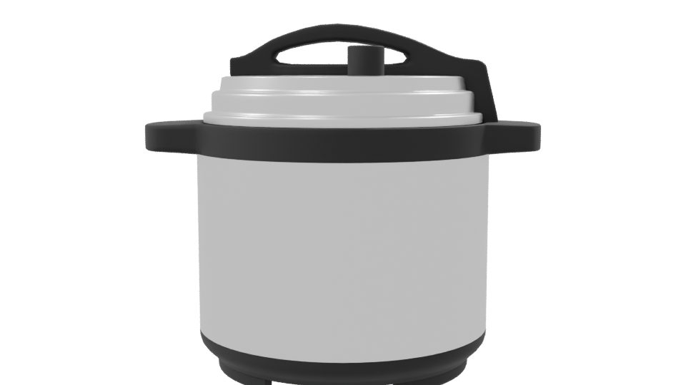 Stylish Kitchen Pressure Cooker 3D - Professional 3D Model Render 8