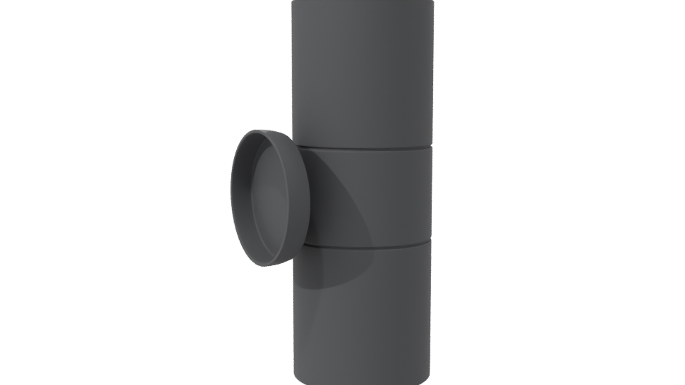 Minimalist Stacked Cylinder Model - Professional 3D Model Render 7