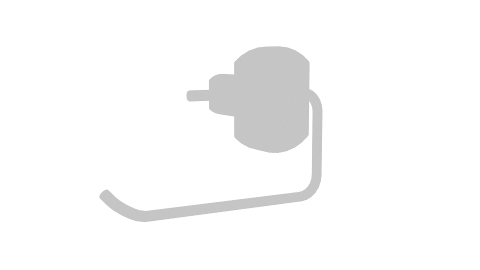 Sleek Bathroom Towel Holder 3D - Professional 3D Model Render 4