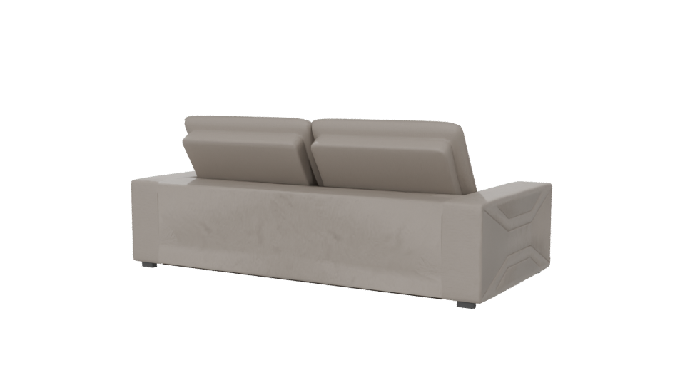 Stylish Modern Fabric Sofa 3D Model - Professional 3D Model Render 6