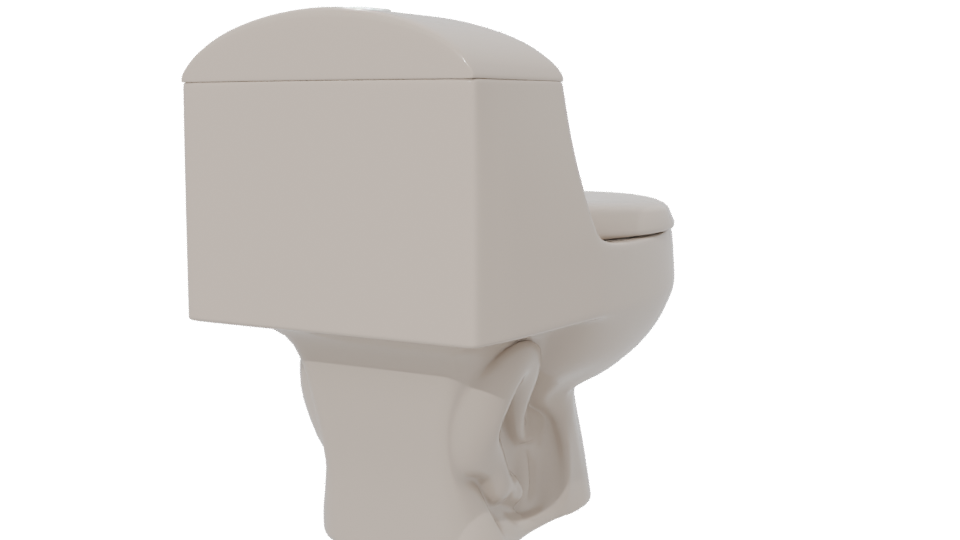 WC One Piece Montecarlo 6 Liters 3D - Professional 3D Model Render 6