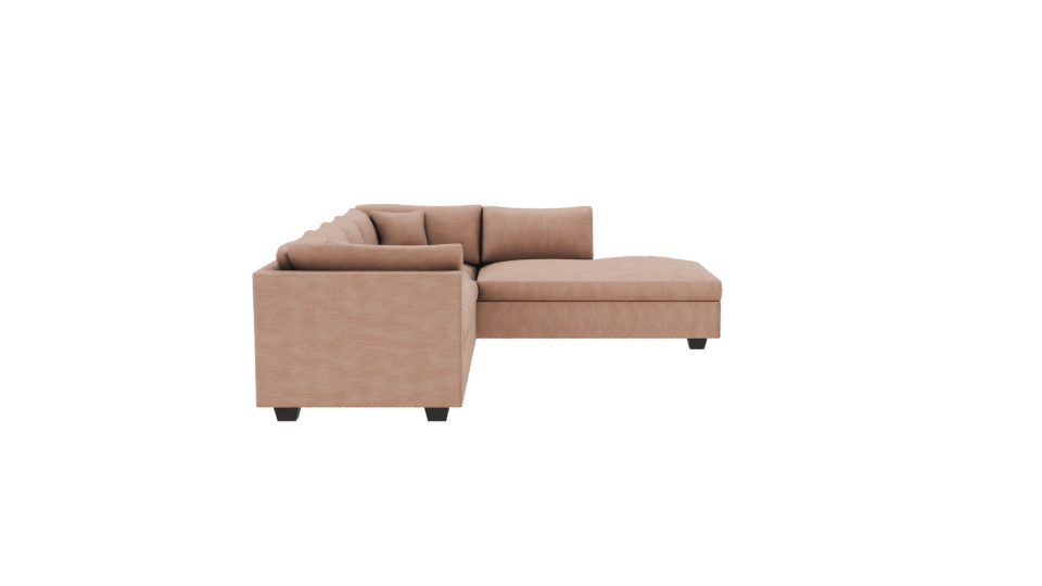 Comfortable Sectional Sofa Model - Professional 3D Model Render 8