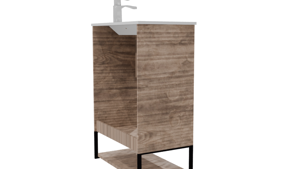 Stylish Bathroom Vanity 3D Model - Professional 3D Model Render 7