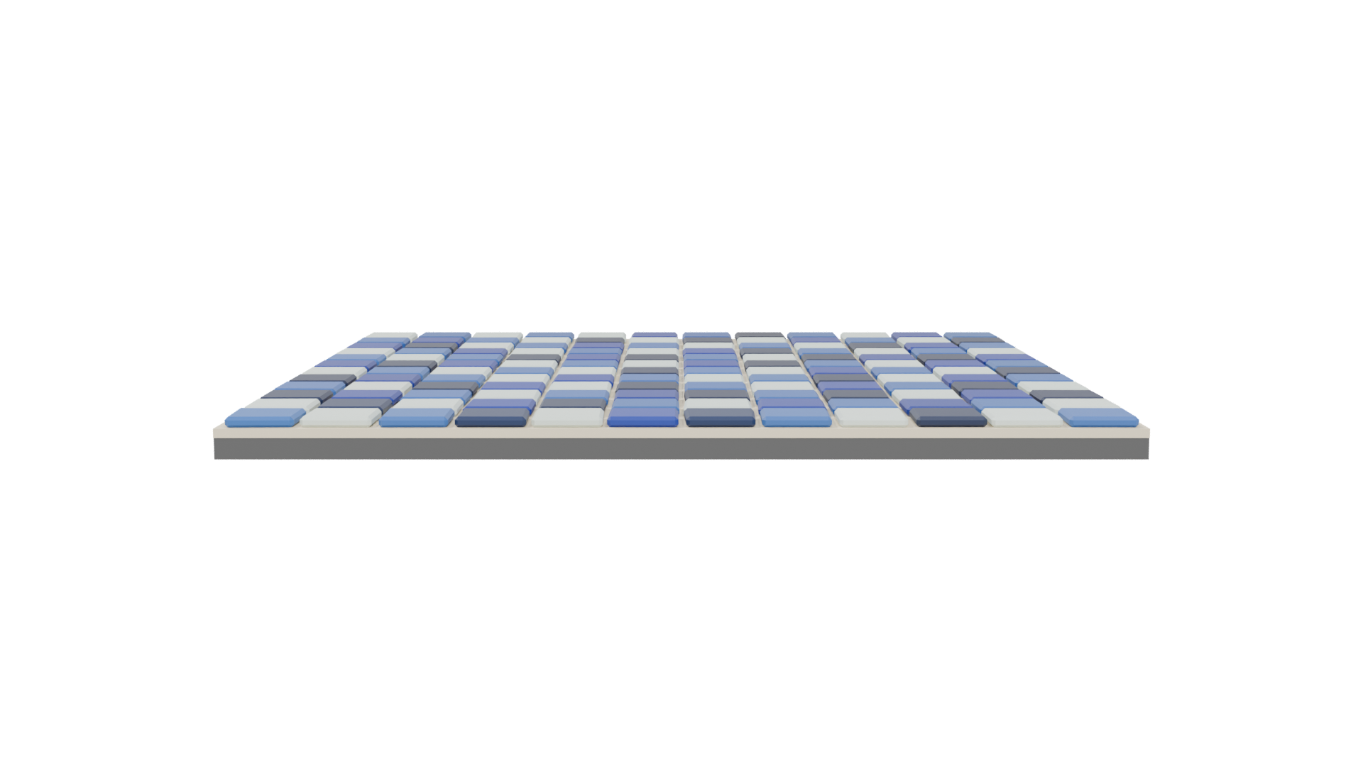 Stylized Blue Tile Floor Model - Professional 3D Model Render 5