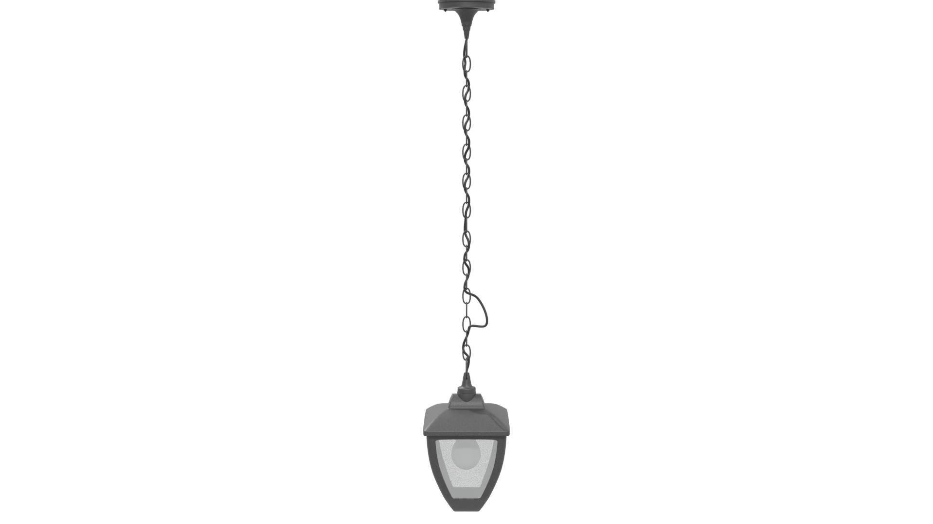 Elegant Hanging Light Fixture 3D - Professional 3D Model Render 5