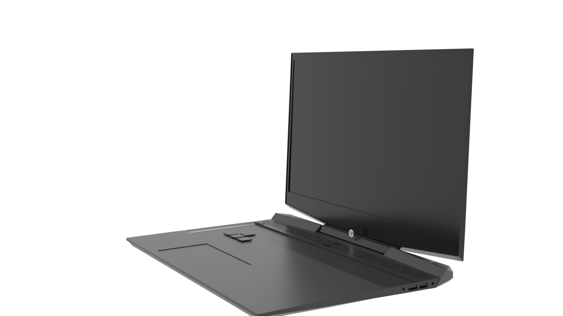 Sleek Gaming Laptop Model - Professional 3D Model Render 13