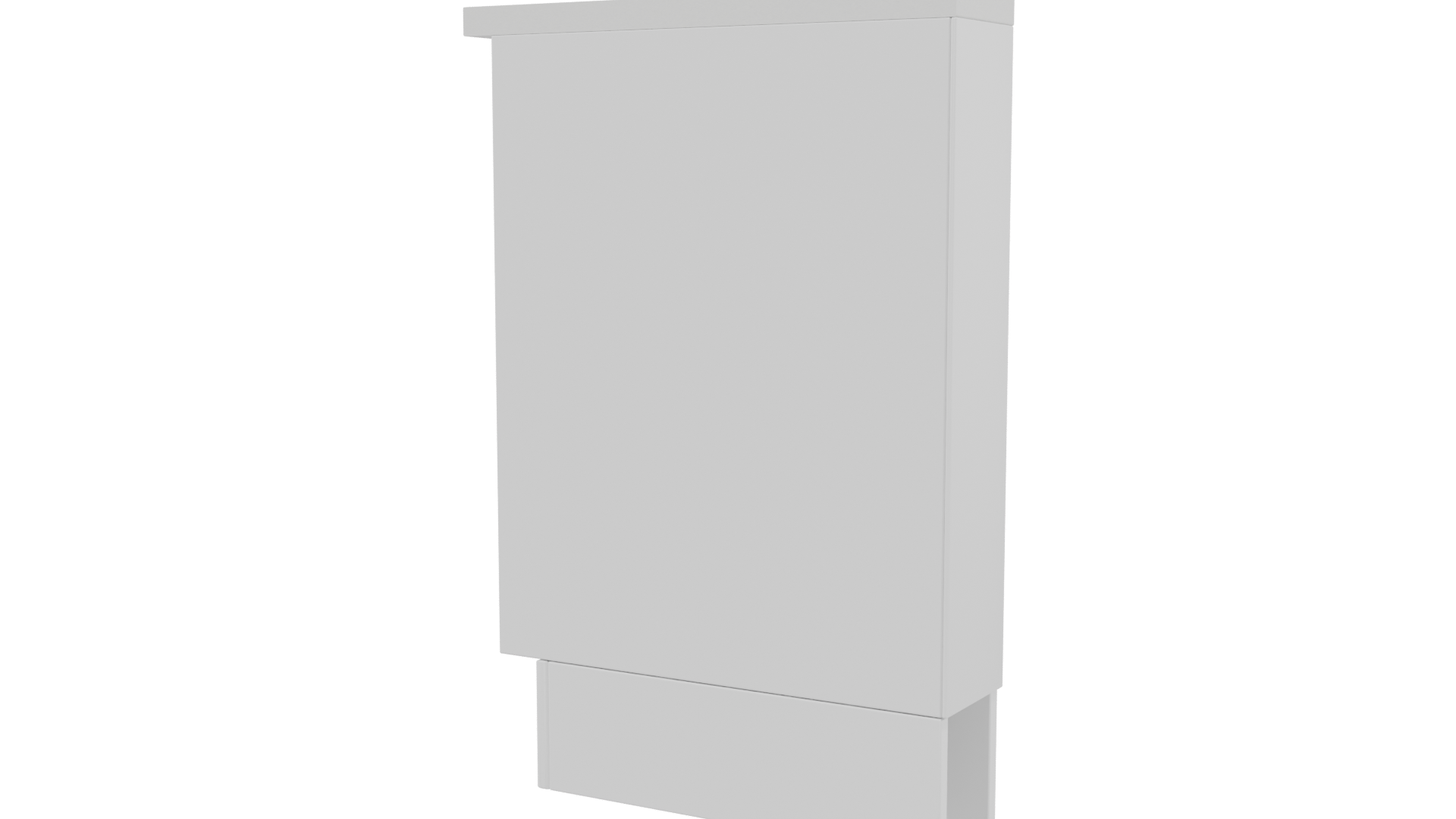 Elegant Minimalist Wooden Shelf 3D - Professional 3D Model Render 15