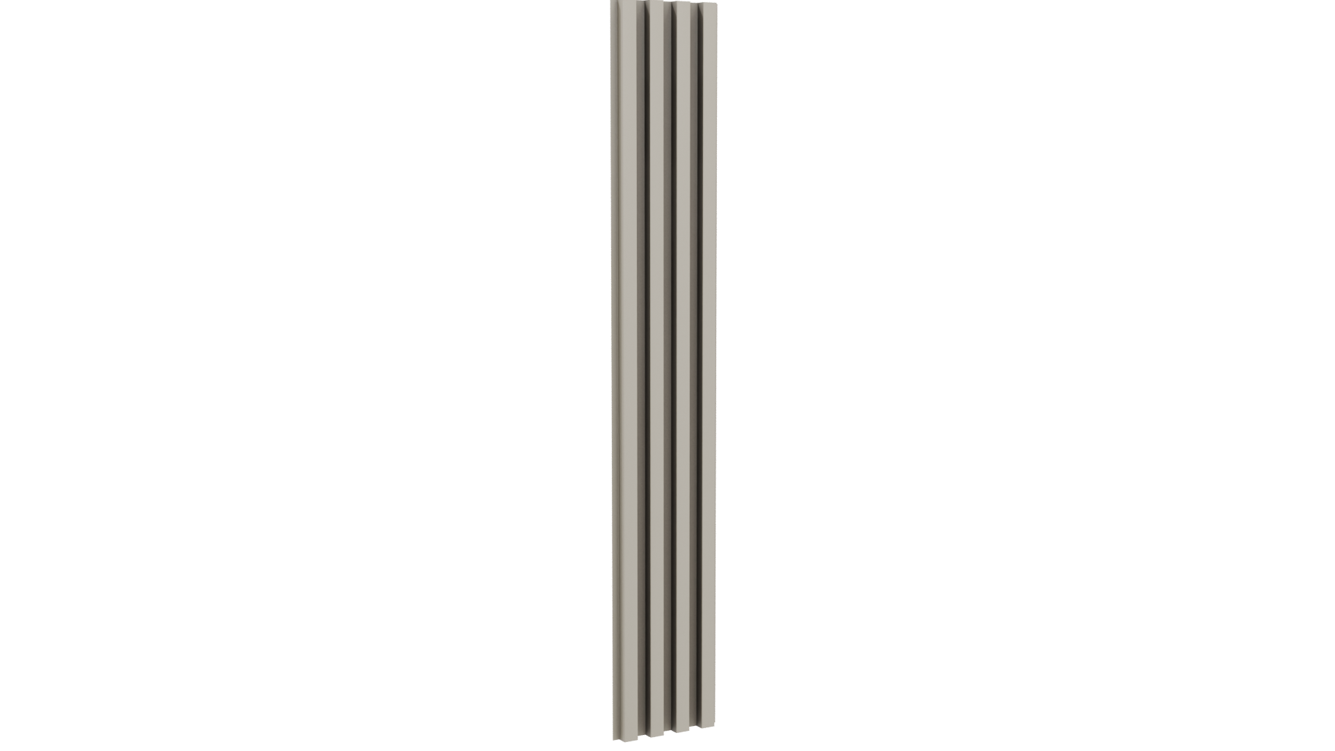 Vertical Slatted Wall Panel Model - Professional 3D Model Render 4