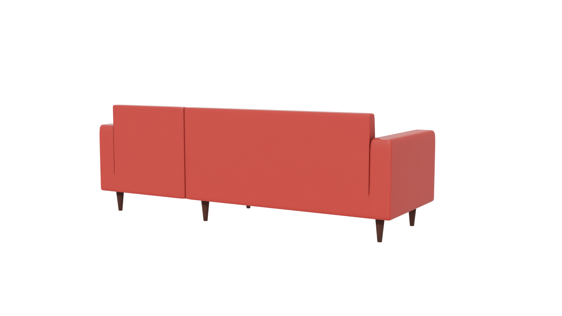 Modern Red Sofa 3D Model - Professional 3D Model Render 6
