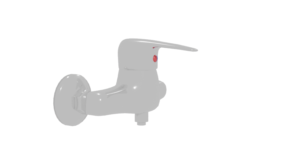 Stylish Wall-Mounted Faucet 3D - Professional 3D Model Render 12