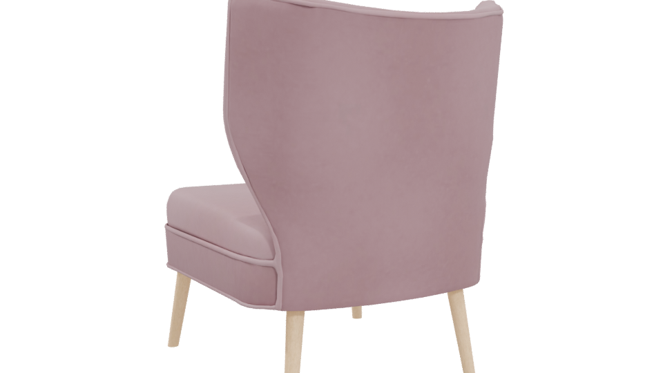 Stylish Modern Accent Chair 3D - Professional 3D Model Render 4