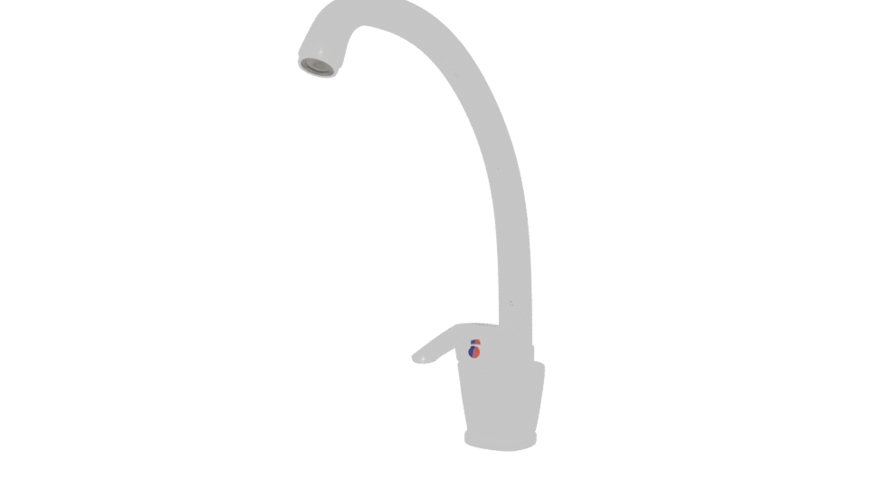 Sleek Modern Kitchen Faucet 3D - Professional 3D Model Render 12