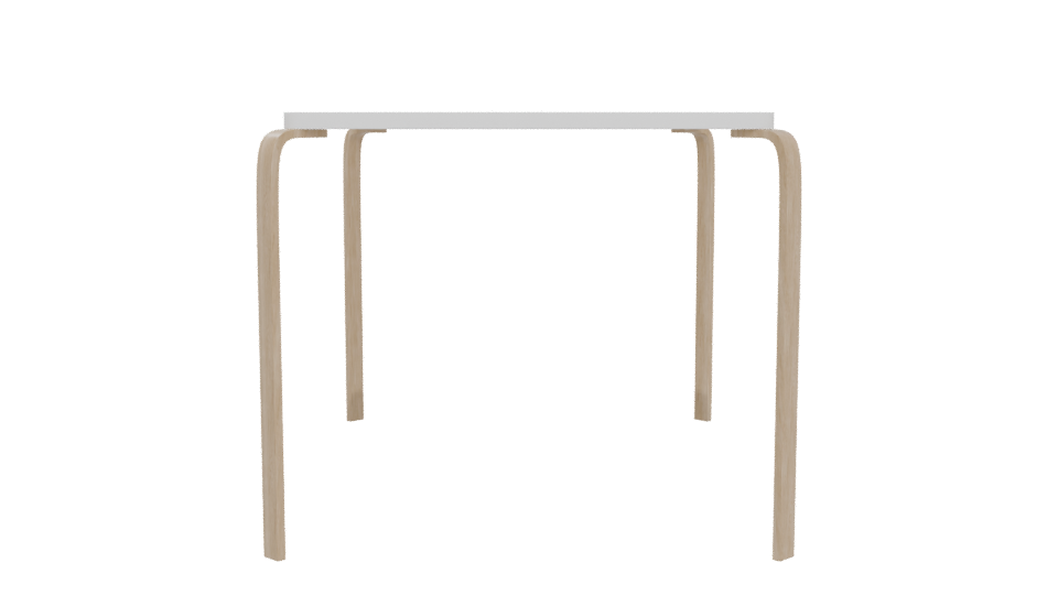 Minimalist Wooden Dining Table 3D - Professional 3D Model Render 5