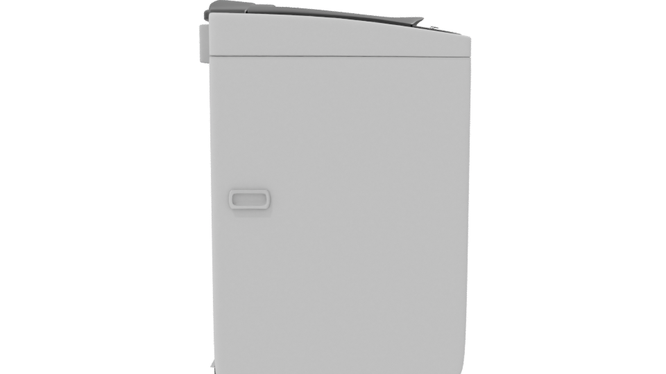 Compact Top-Loading Washing Machine - Professional 3D Model Render 8
