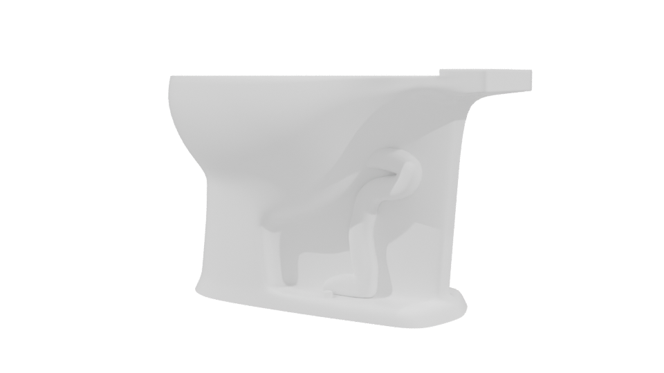 Stylish Bathroom Toilet Model 3D - Professional 3D Model Render 3