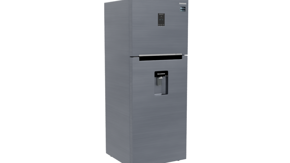 Sleek Stainless Steel Refrigerator 3D - Professional 3D Model Render 10