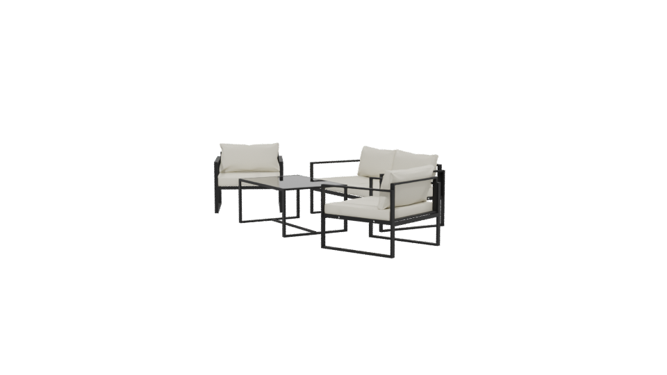 Stylish Outdoor Furniture Set 3D - Professional 3D Model Render 13