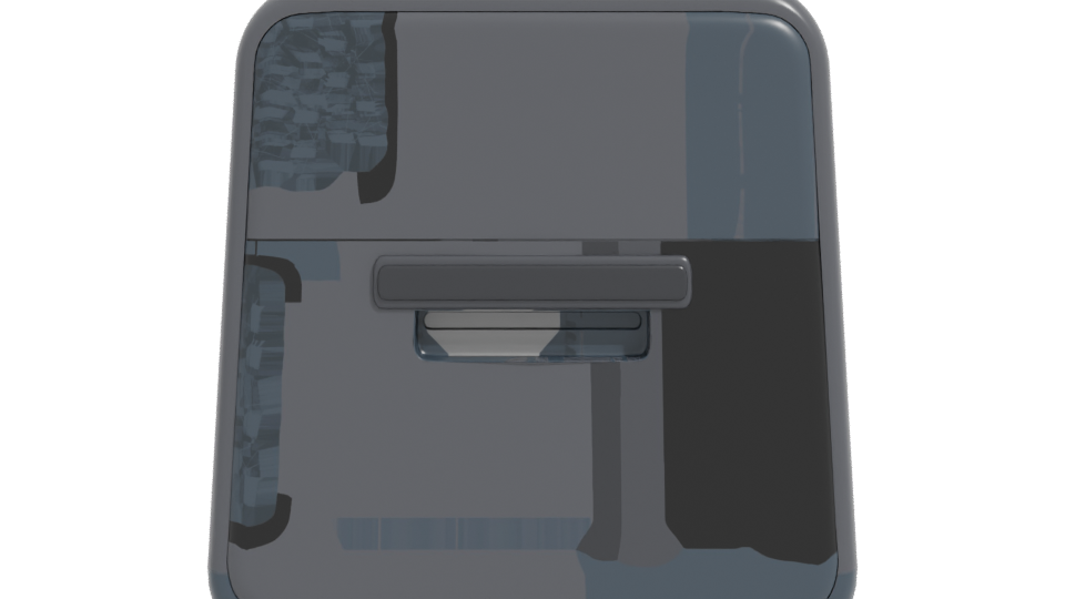 Compact Modern Air Fryer Model - Professional 3D Model Render 11