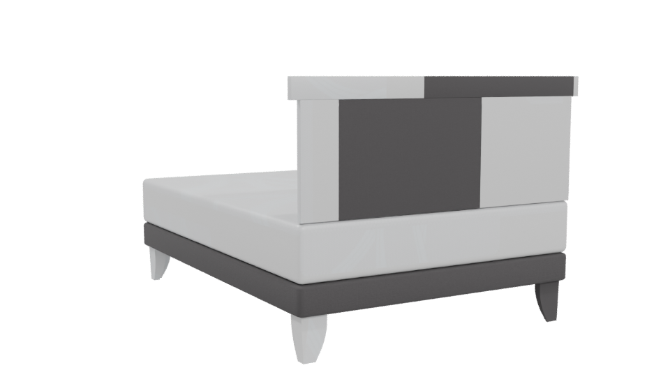 European Orthopedic Double Bed 3D - Professional 3D Model Render 4